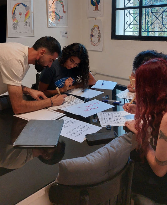 Rabih Yehya’s Calligraphy Workshop at Kulturnest