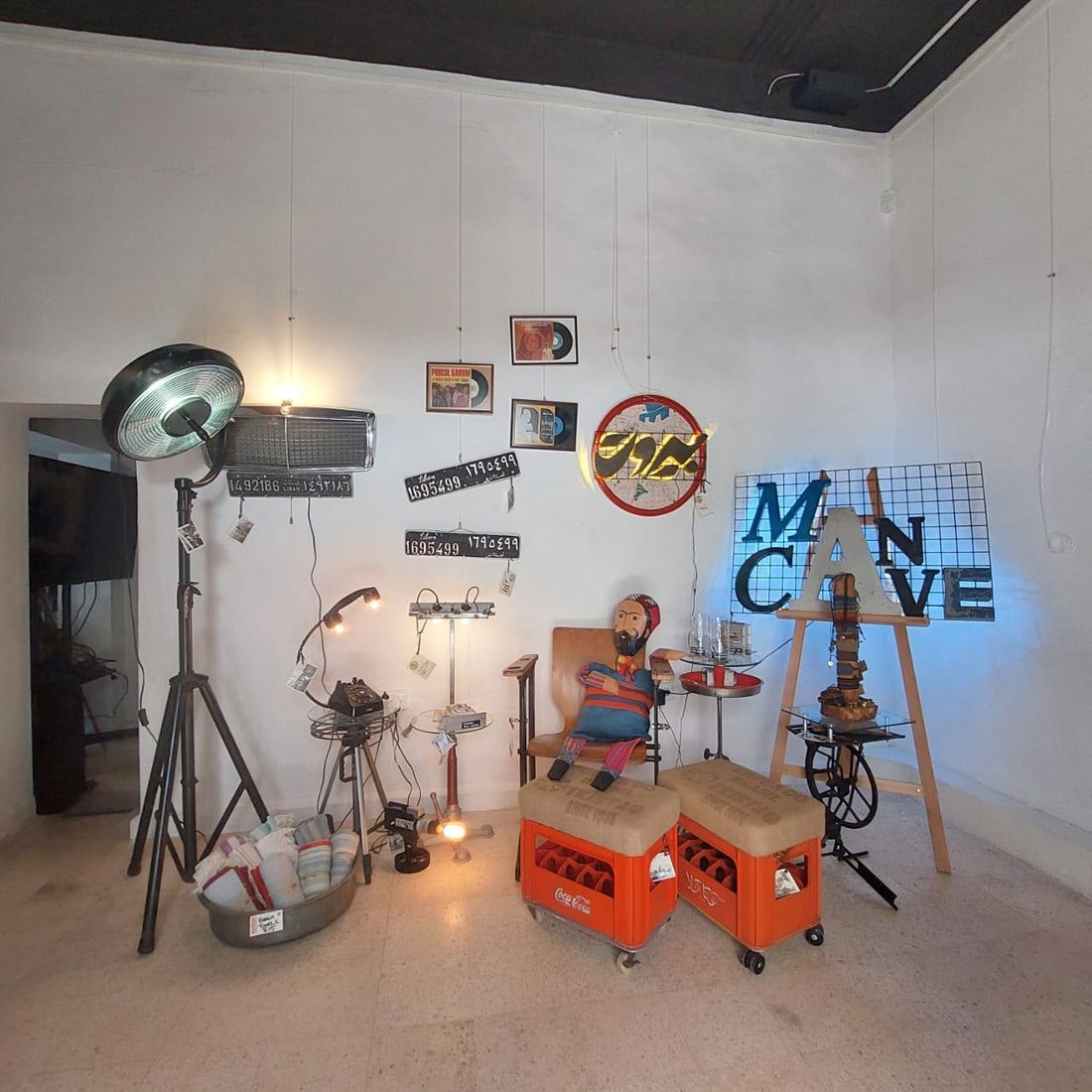 Discover the Man Cave Corner at Kulturnest: Upcycled Art and Local Talent