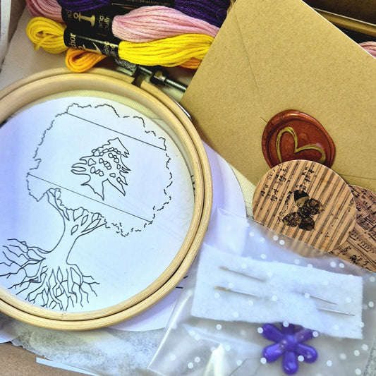 Standard Lebanese-Themed Embroidery Kit