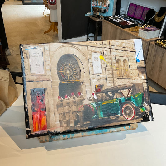 Old Beirut Mixed Media Print on Canvas - Collection IV - Souk II