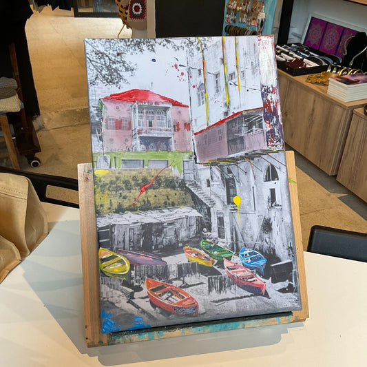 Old Beirut Mixed Media Print on Canvas - Collection IV - IV