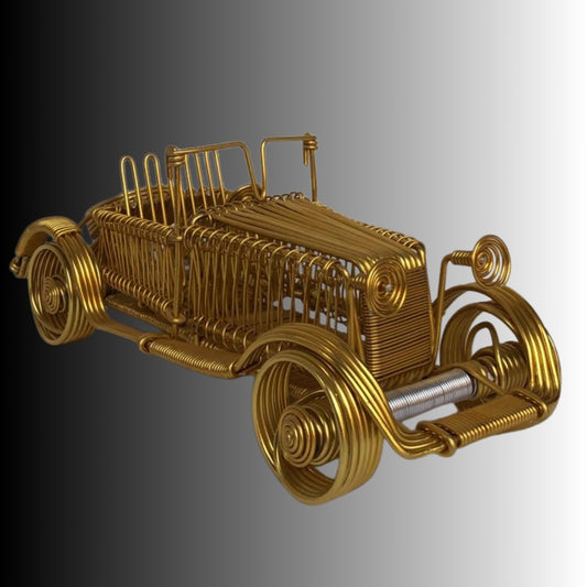 Mercedes SSK 1929 – Upcycled Wire Art Car
