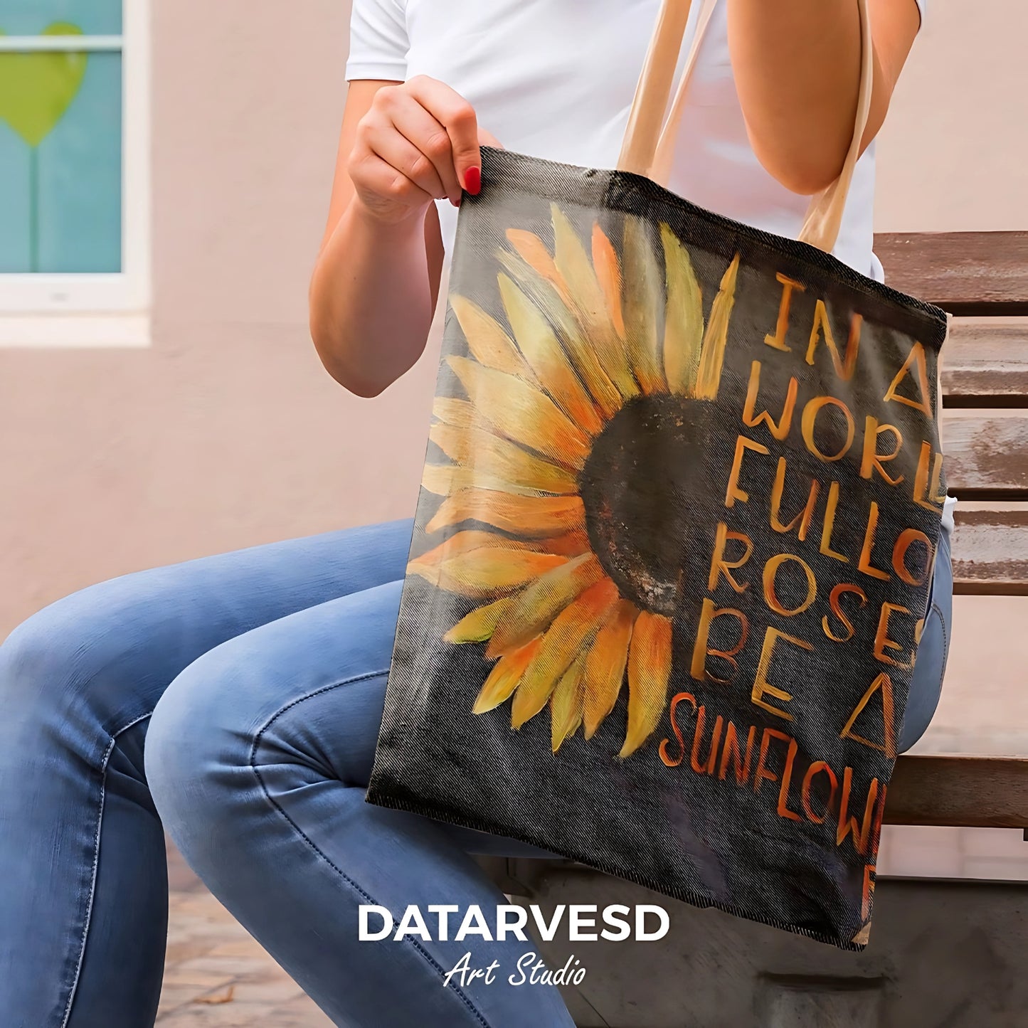 Sunflower Inspiration Tote Bag