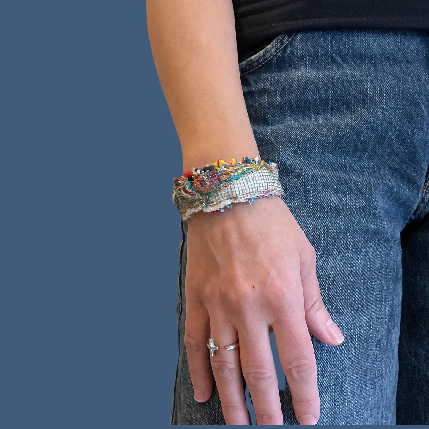 Upcycled Cuff Bracelet I