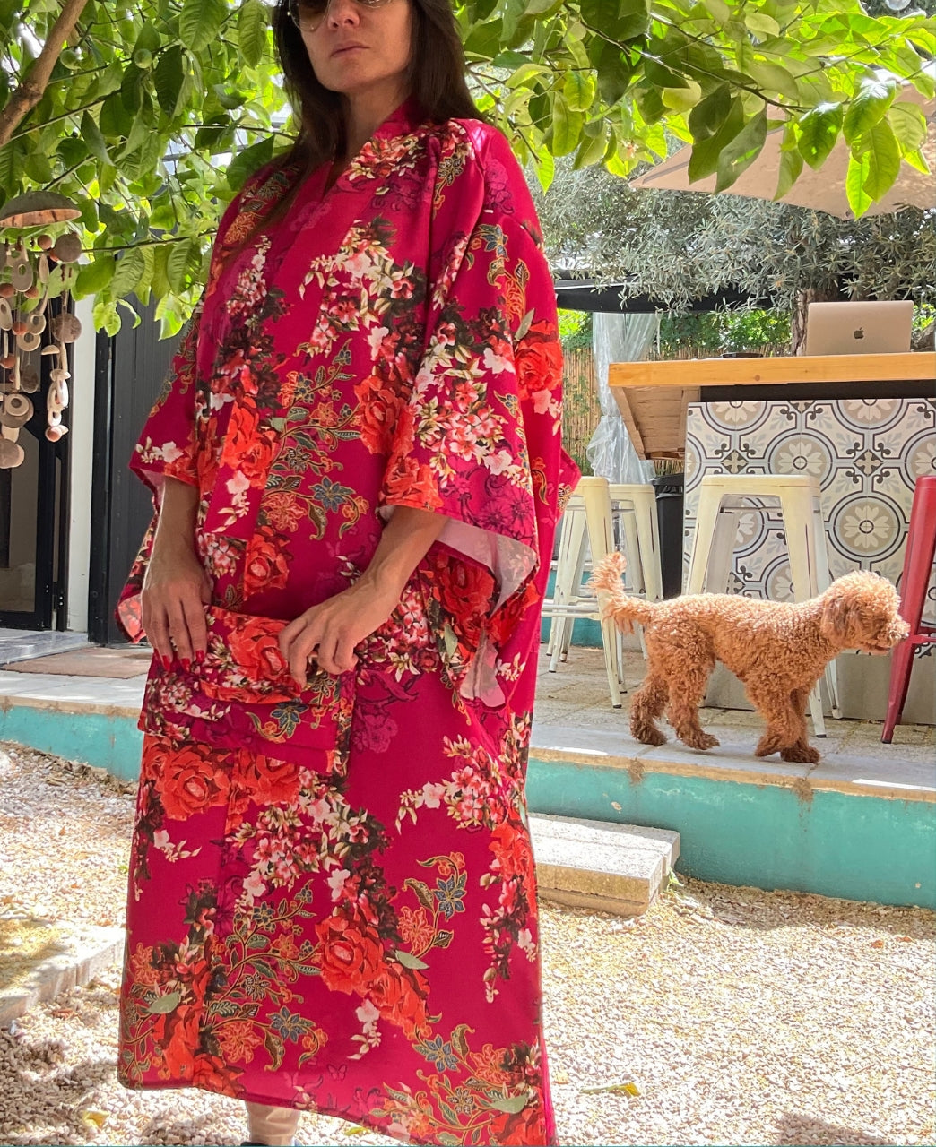 The Garden Wore Stories - Handmade Satin Kimono II