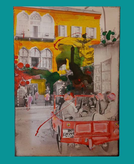 Old Beirut Mixed Media Print on Canvas - Collection IV - Souk VI