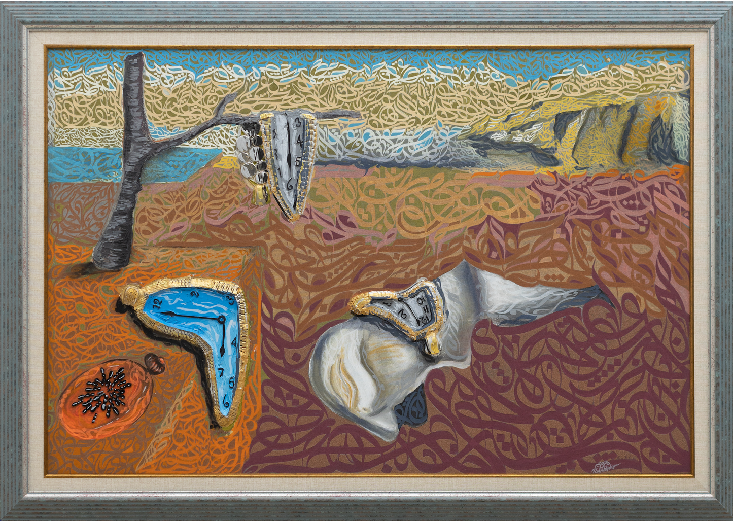 The Persistence of Memory Bil Khat Al Arabi