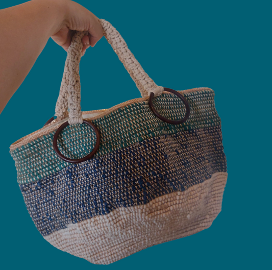 Handmade Crochet and Rope Bag