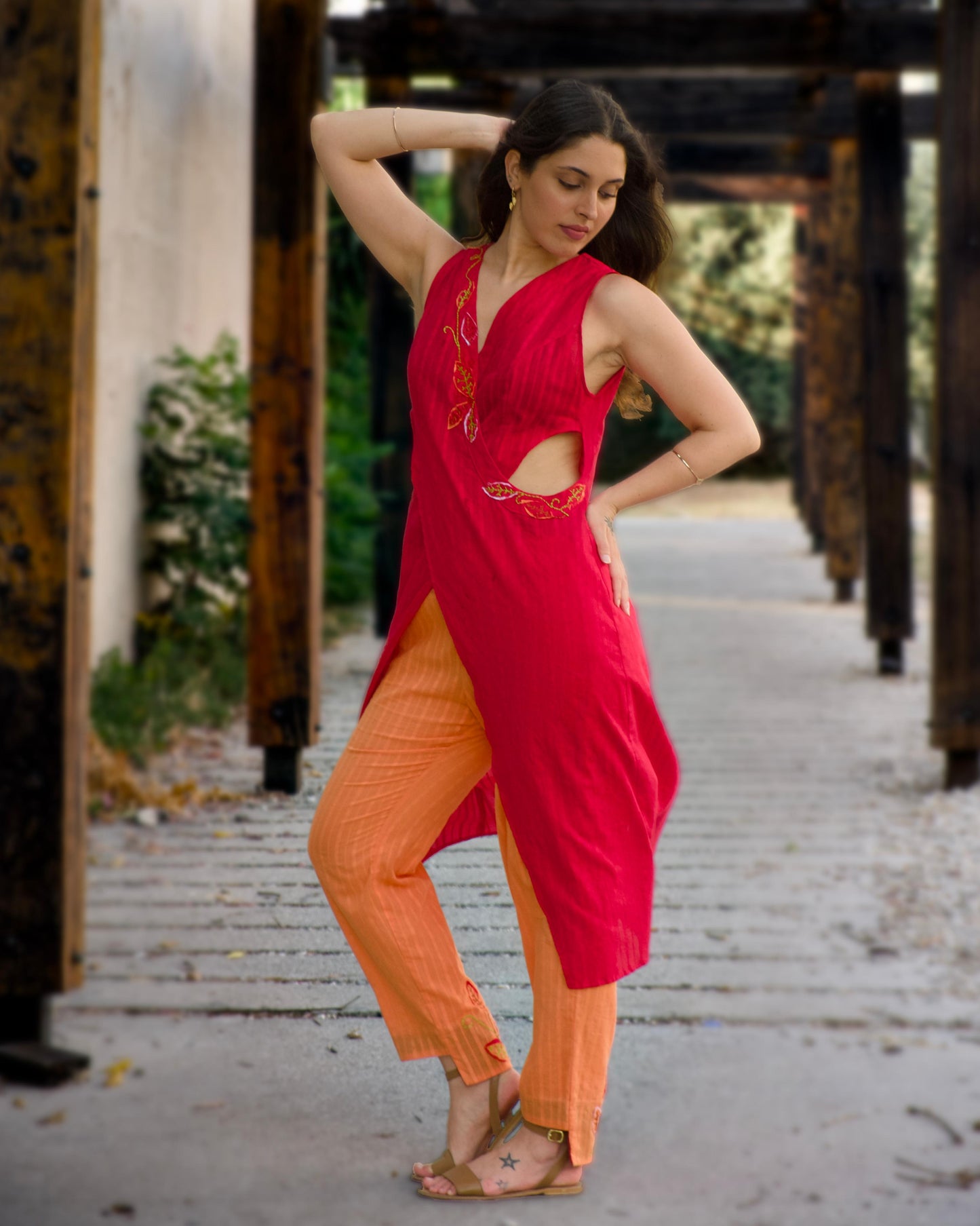 Handmade Crimson Dress