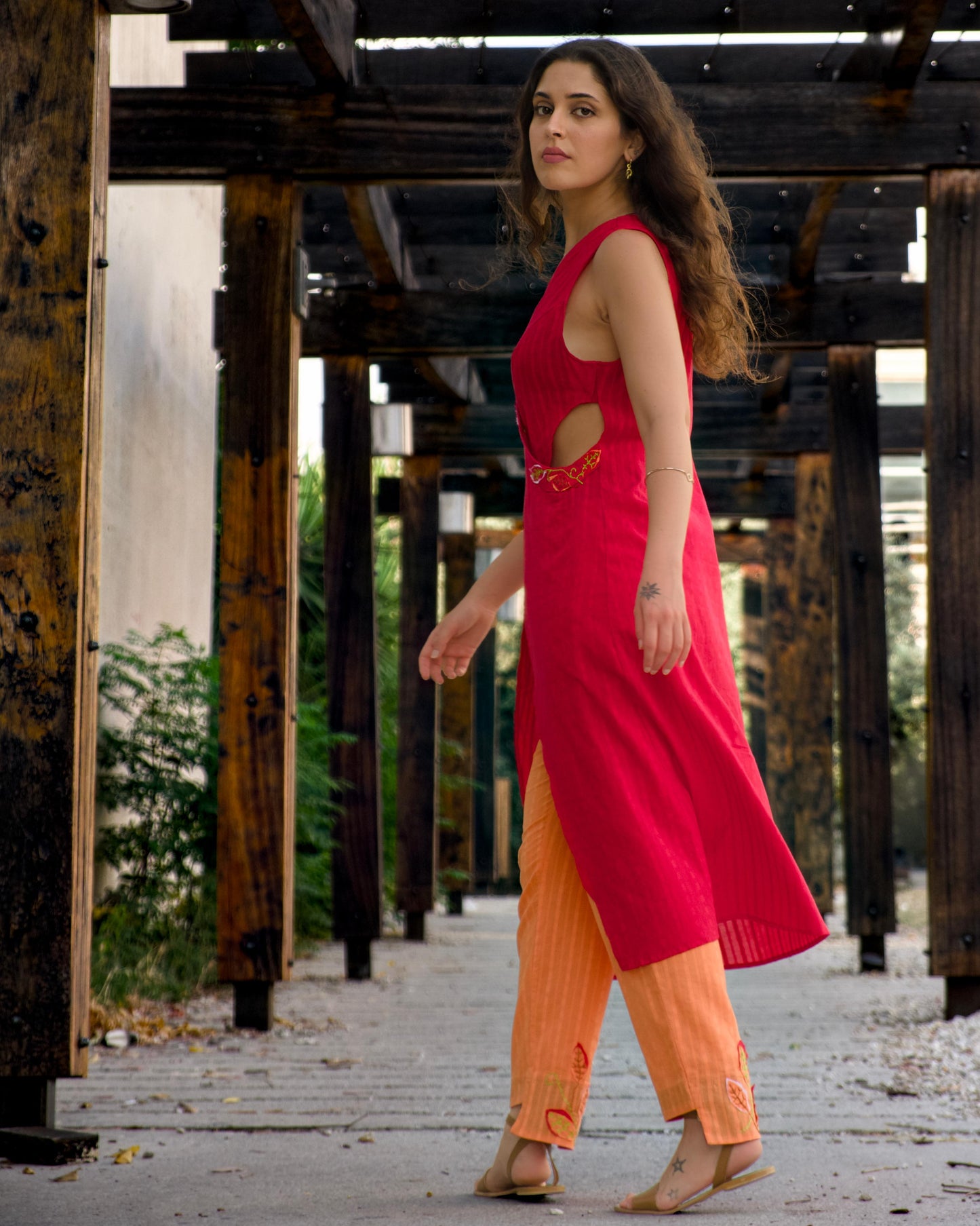 Handmade Crimson Dress