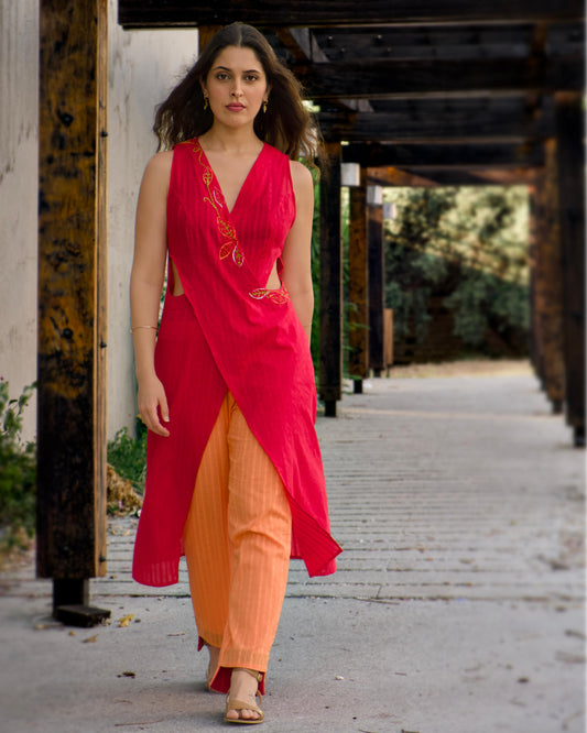 Handmade Crimson Dress