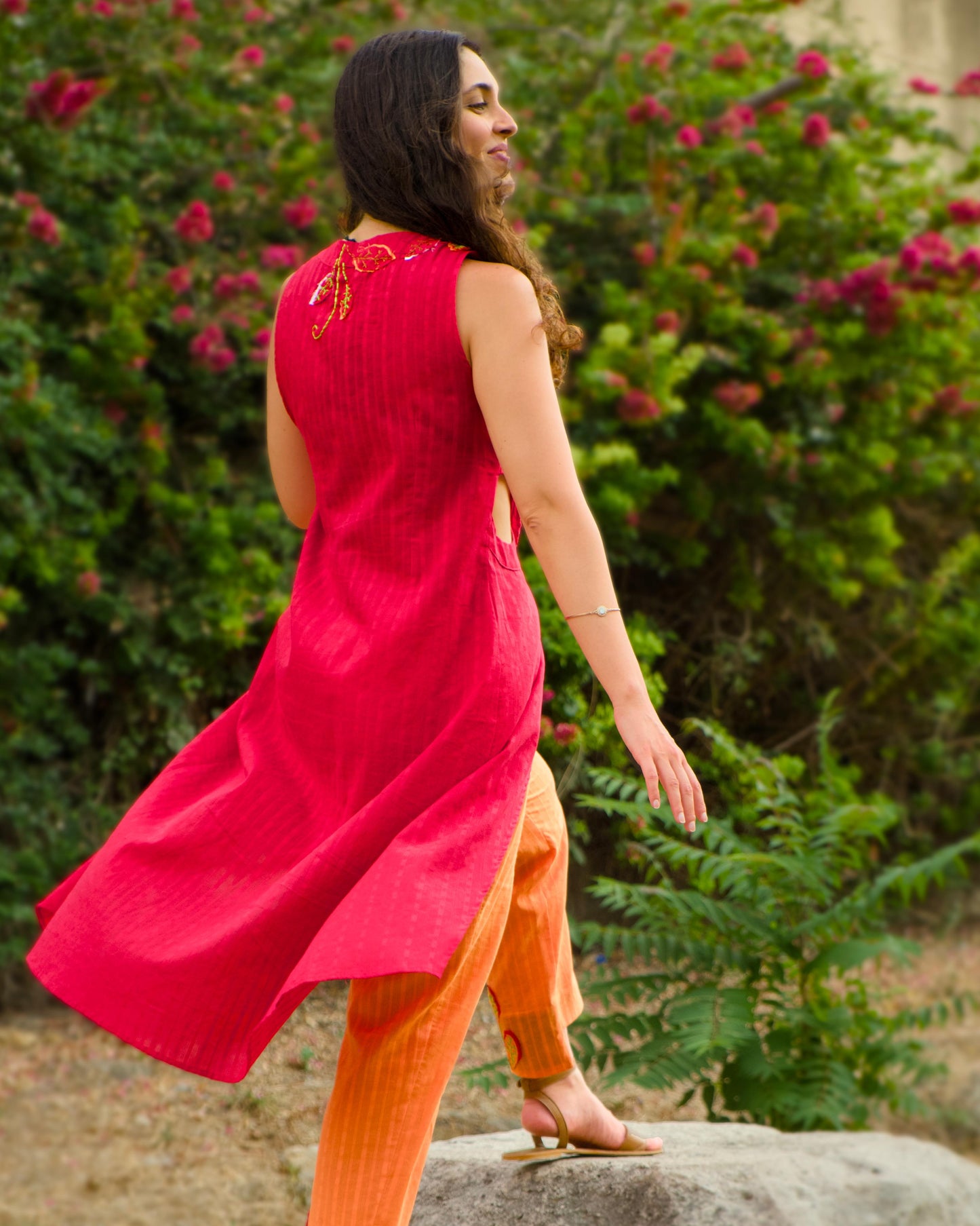 Handmade Crimson Dress