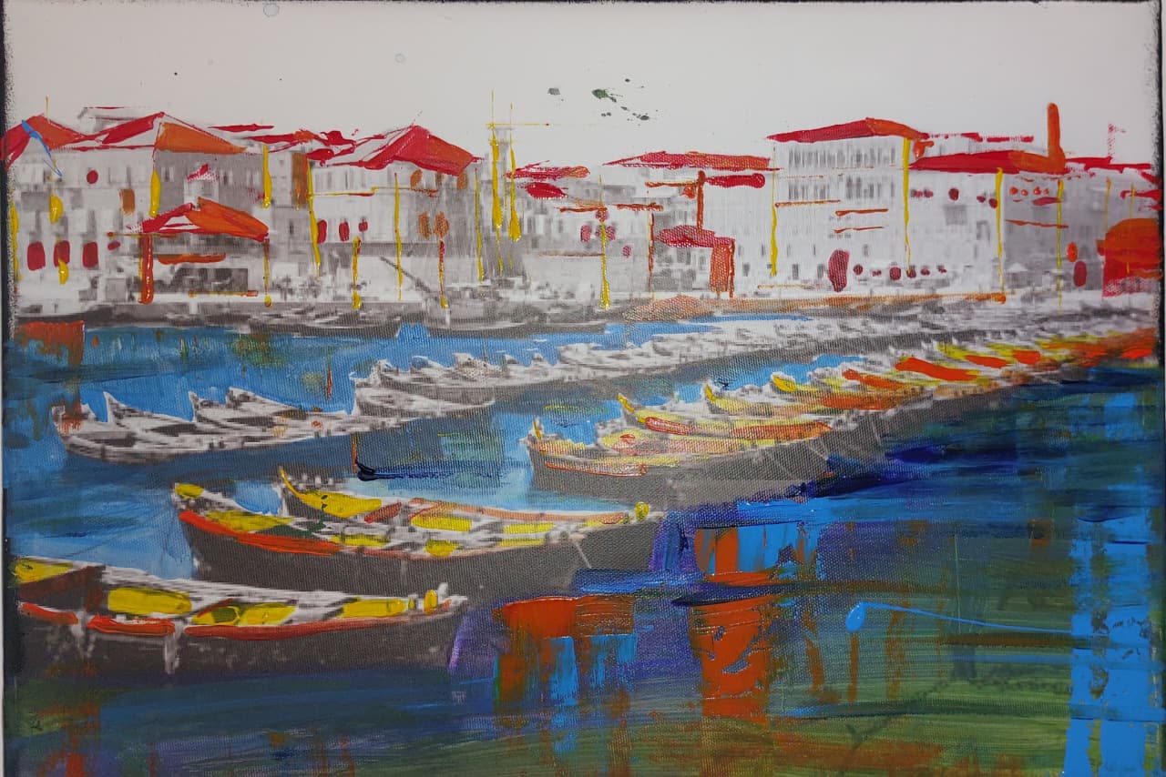 Old Beirut Mixed Media Print on Canvas - Collection V - II