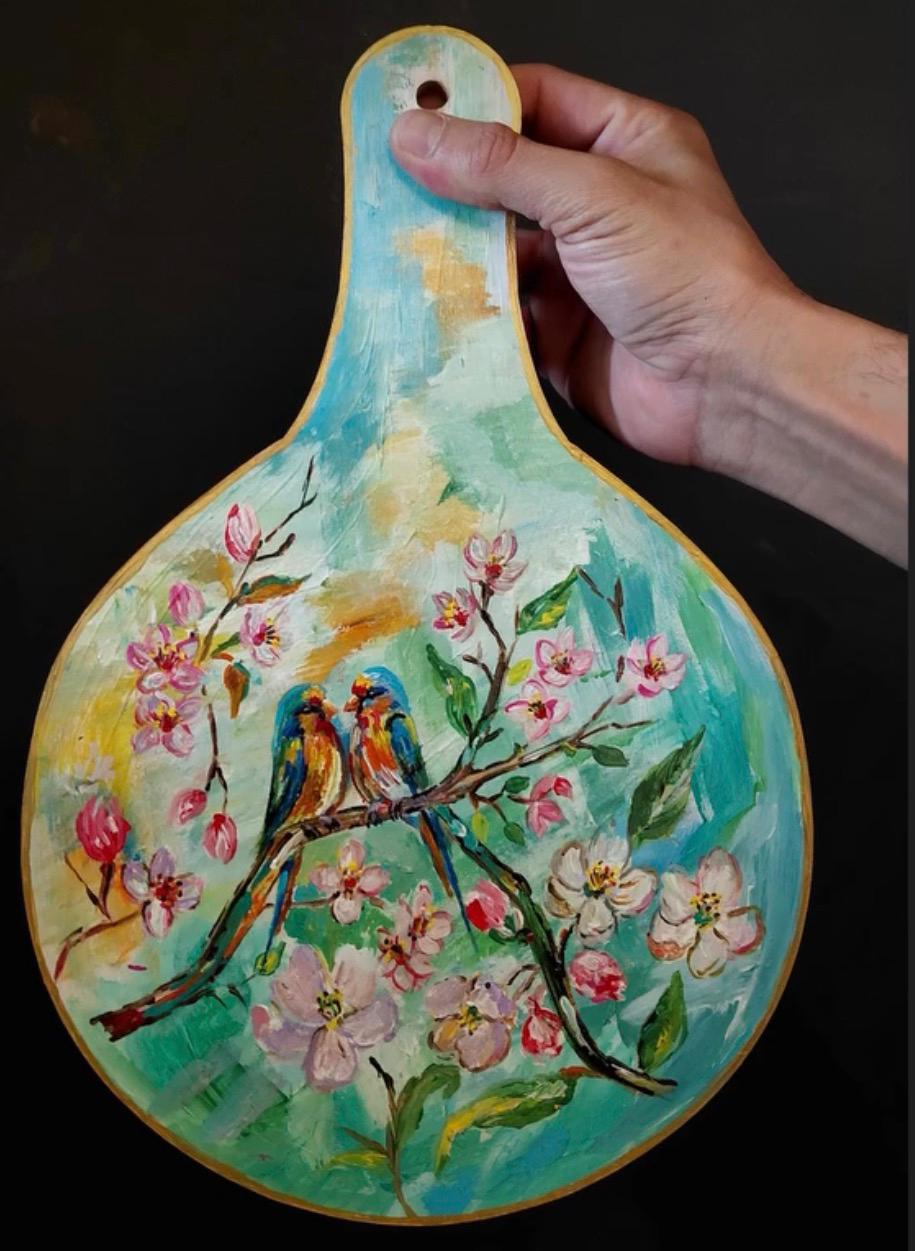 Hand-painted Hummingbird