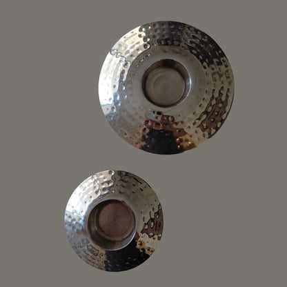 ReCollected Silver Ripple Tealight Pair