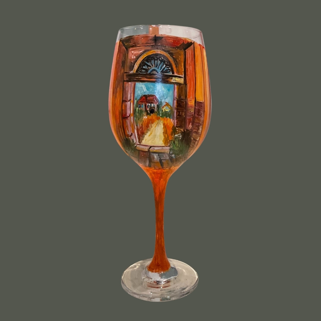 Handpainted Wine Glasses