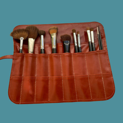 Hummingbird Collection Leather Brush Roll II