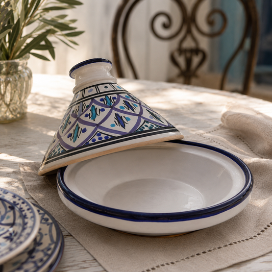 ReCollected Tunisian Blue Couscous Dish