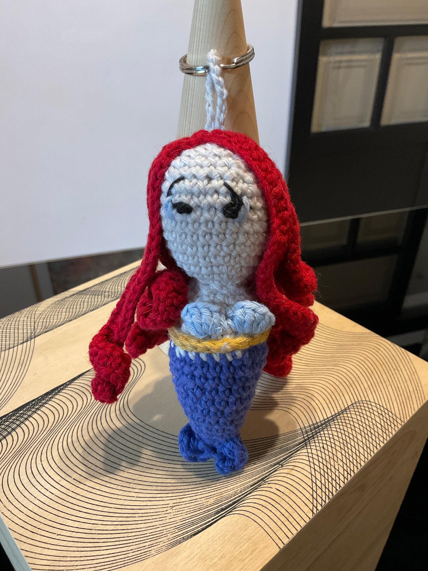 Crochet Backpack Keychain