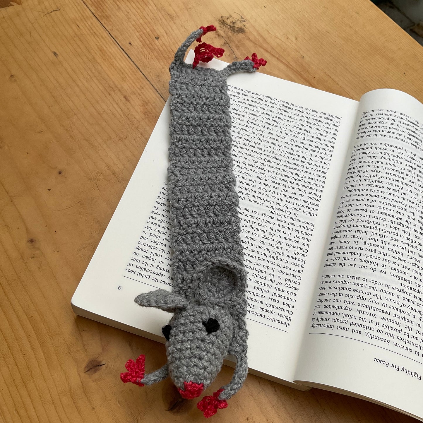 Crocheted Big Bookmark