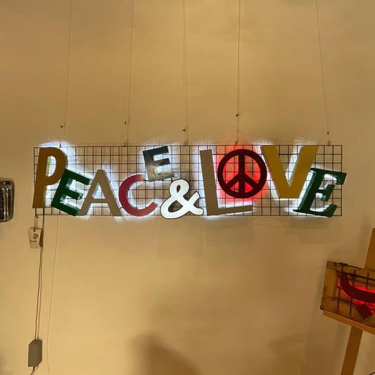 Peace and Love Sign