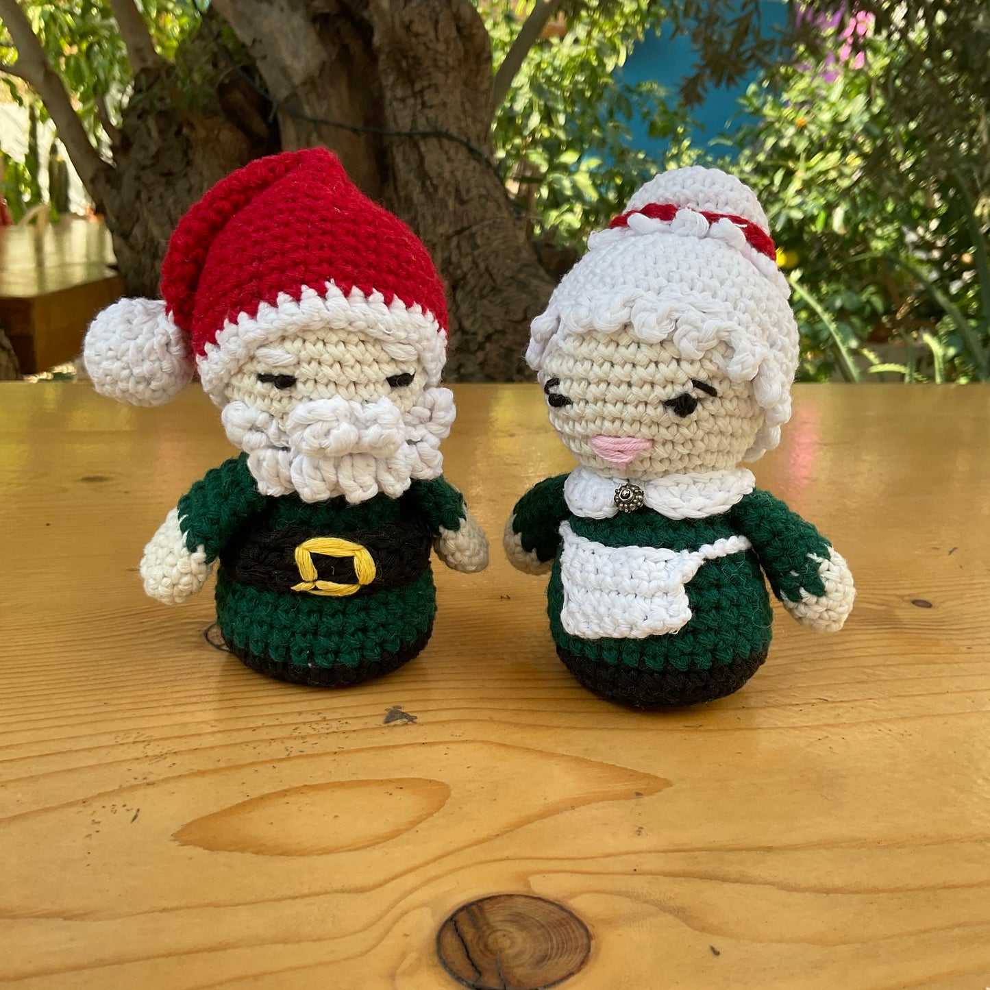 Handmade Crochet Santa & Mrs. Claus - Christmas Collection