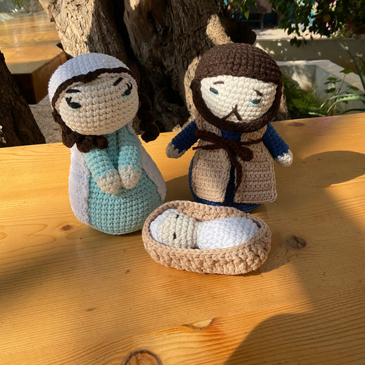 Handmade Crochet Nativity Set IV