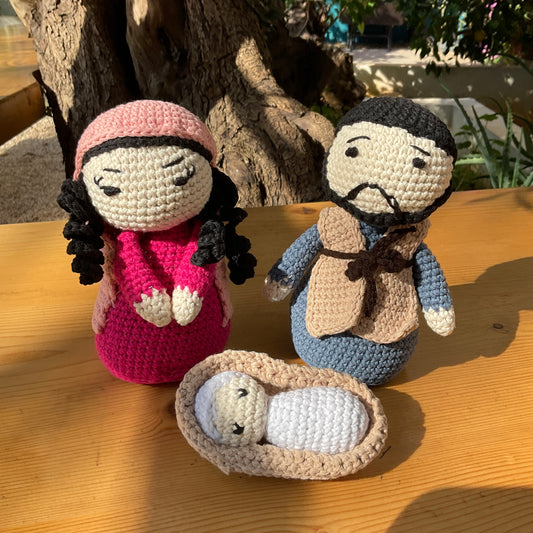 Handmade Crochet Nativity Set V