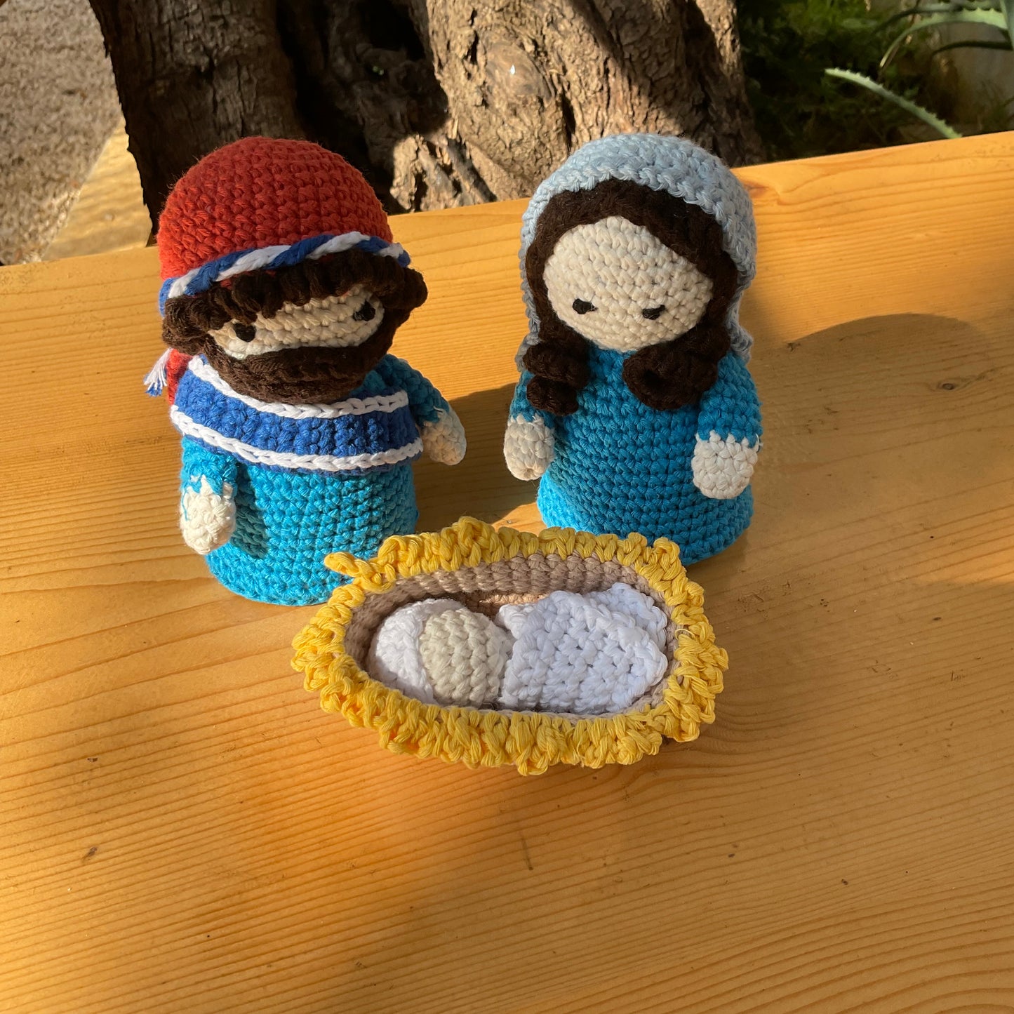 Handmade Crochet Nativity Set I