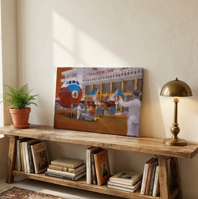 Old Beirut Mixed Media Print on Canvas - Collection V - IV
