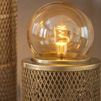 Upcycled Metal Lamps