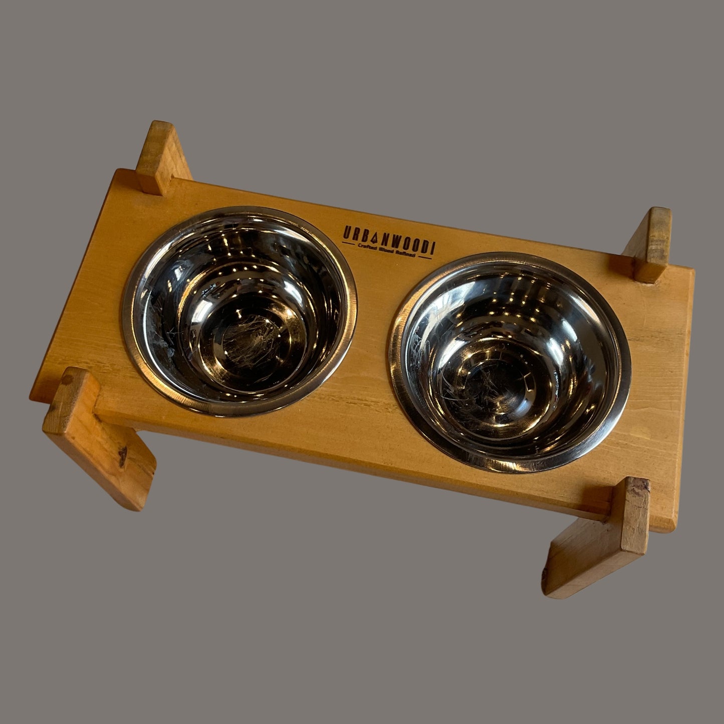 Handmade Wood Pet Feeder II