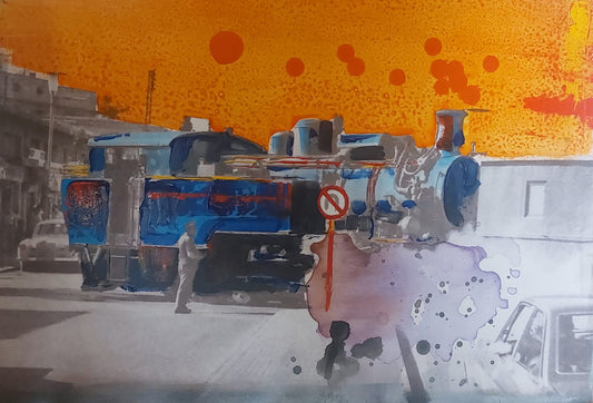Old Beirut Mixed Media Print on Canvas - Collection V - III