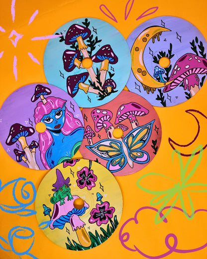 Hand-Painted Upcycled CDs