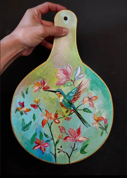 Hand-painted Hummingbird