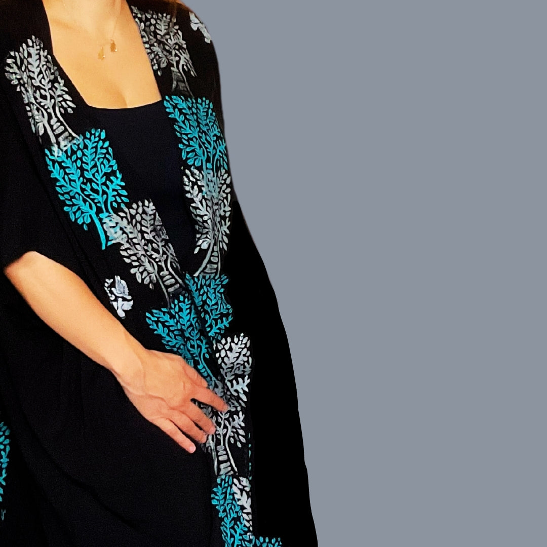 Block Printed Abaya I