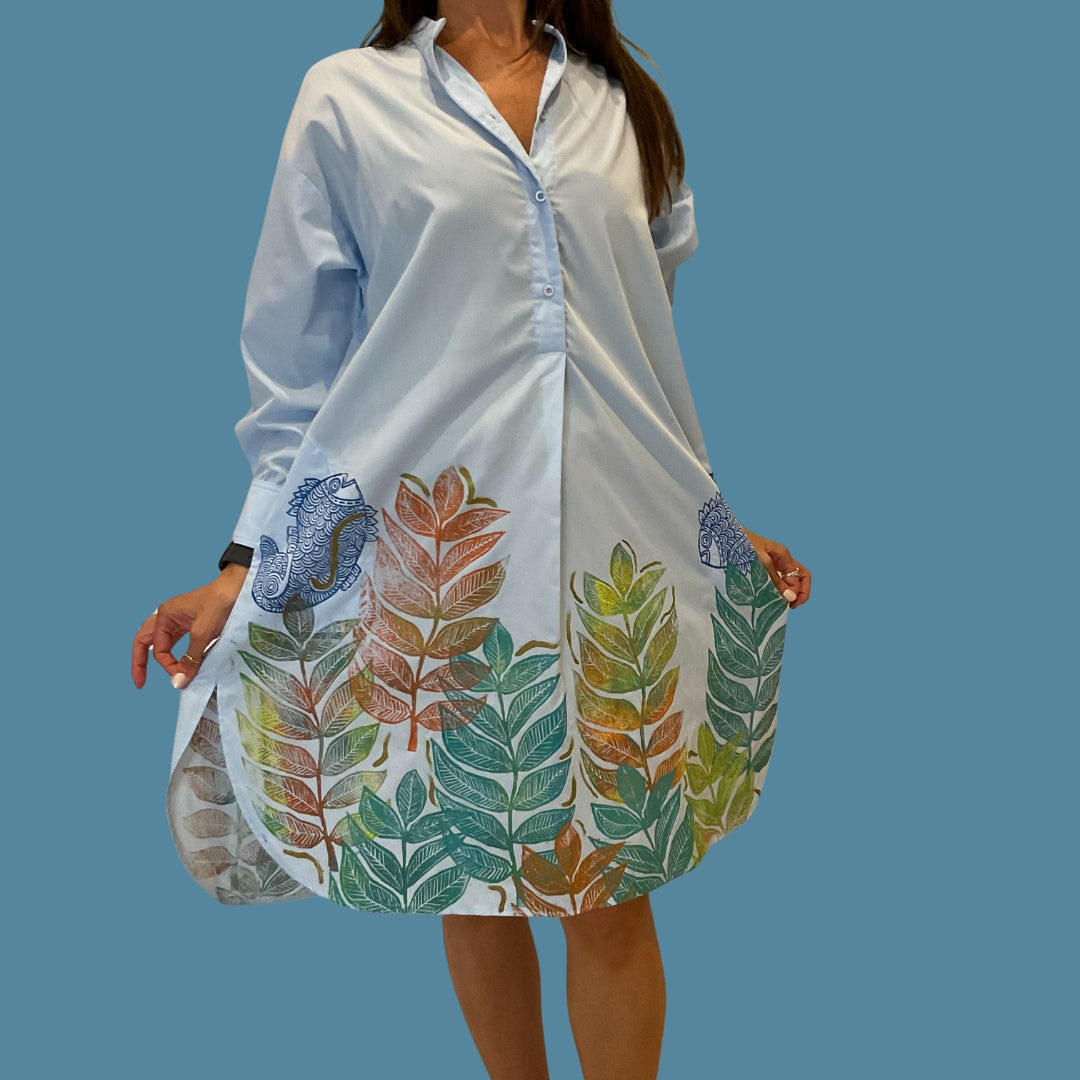 Fish Shirt Dress