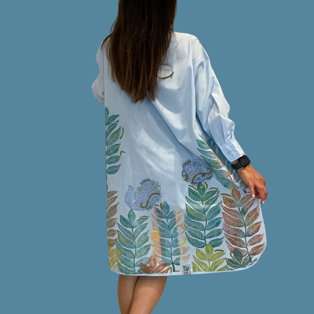 Fish Shirt Dress