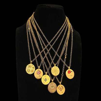 Brass Gold Plated Reminéscence Collection Necklace I