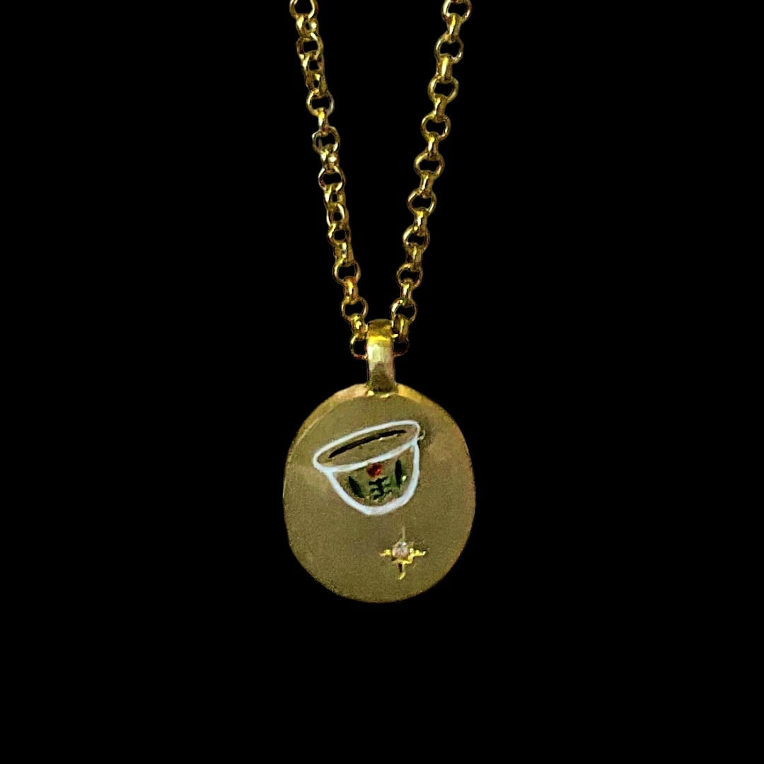 Brass Gold Plated Reminéscence Collection Necklace IV